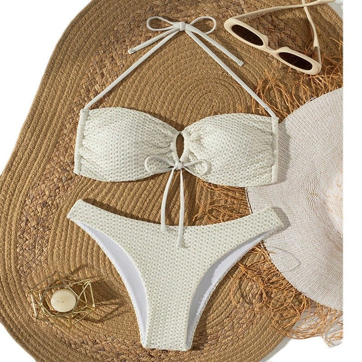 Damen Bikini-Set mit hochwertigem Knotendesign und schickem Strukturstoff Echo Archiv