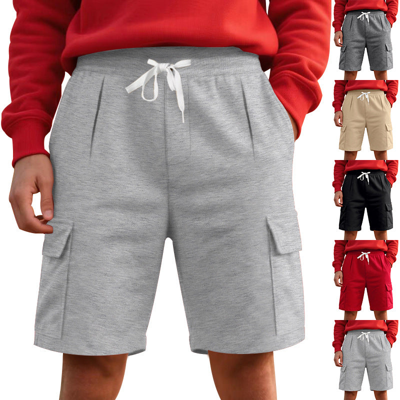 Herren nan elastische Cargo-Bermuda mit Kordelzug und Mehrfachtaschen Echo Archiv