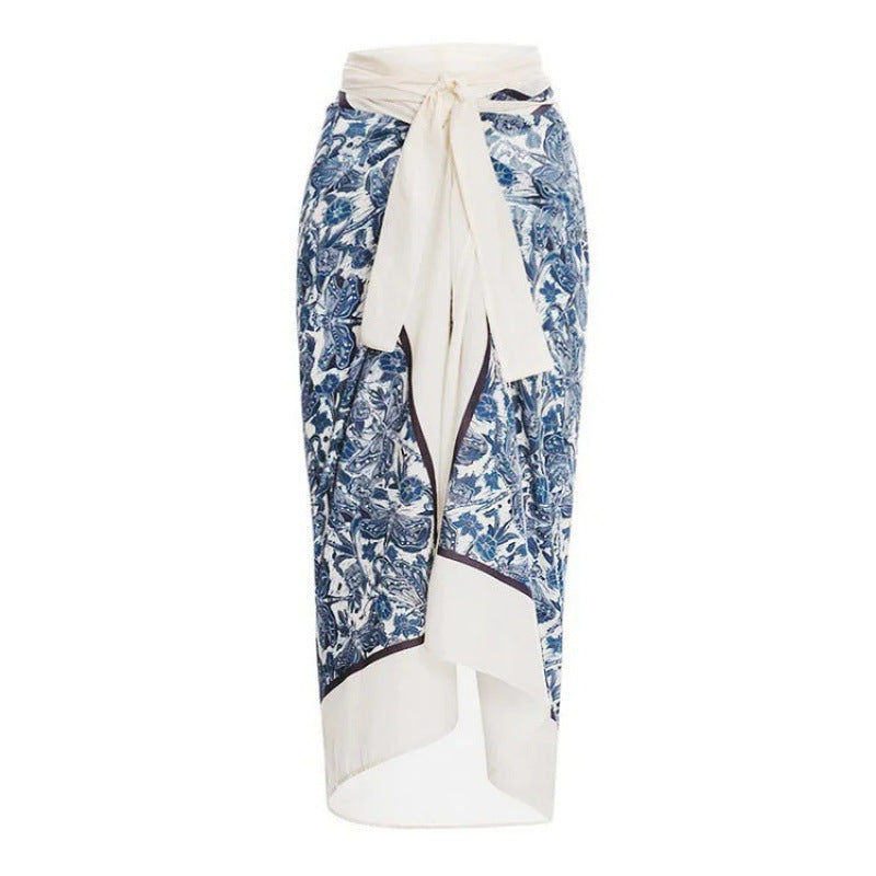 Damen Badeanzug-Set mit elegantem Wickelrock und modischem Floral-Design Echo Archiv