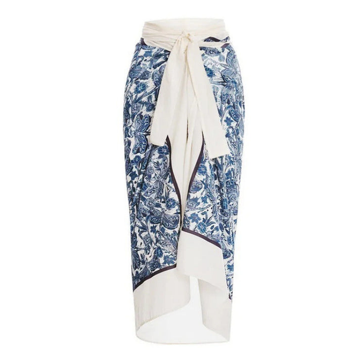 Damen Badeanzug-Set mit elegantem Wickelrock und modischem Floral-Design Echo Archiv