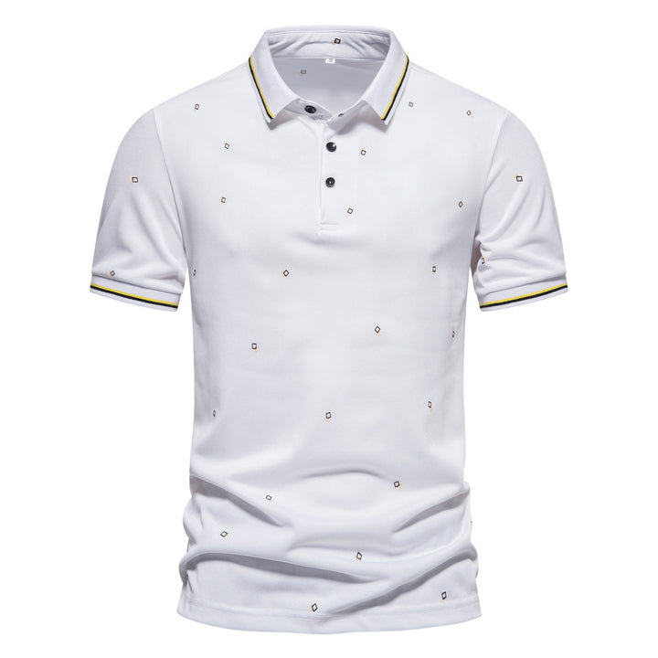 Herren Poloshirt mit modernem Design und dekorativem Muster Echoarchiv