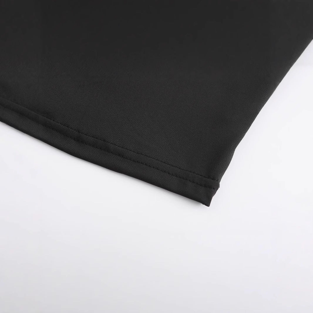 Damen Crop-Top mit auffälligem Grafikdesign und edgy Schriftzug Echo Archiv