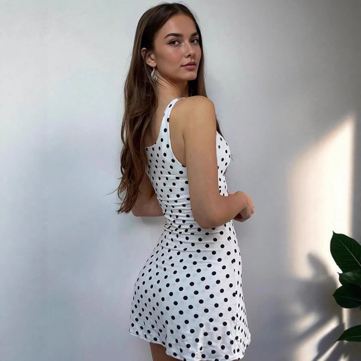 Damen Kurzärmliges Sommerkleid mit Knotenverschluss Echo Archiv