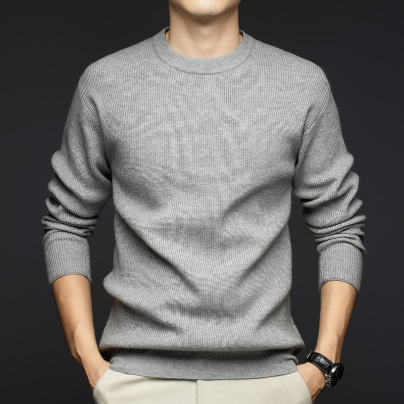 Herren modischer Strickpullover mit feiner Struktur Echoarchiv
