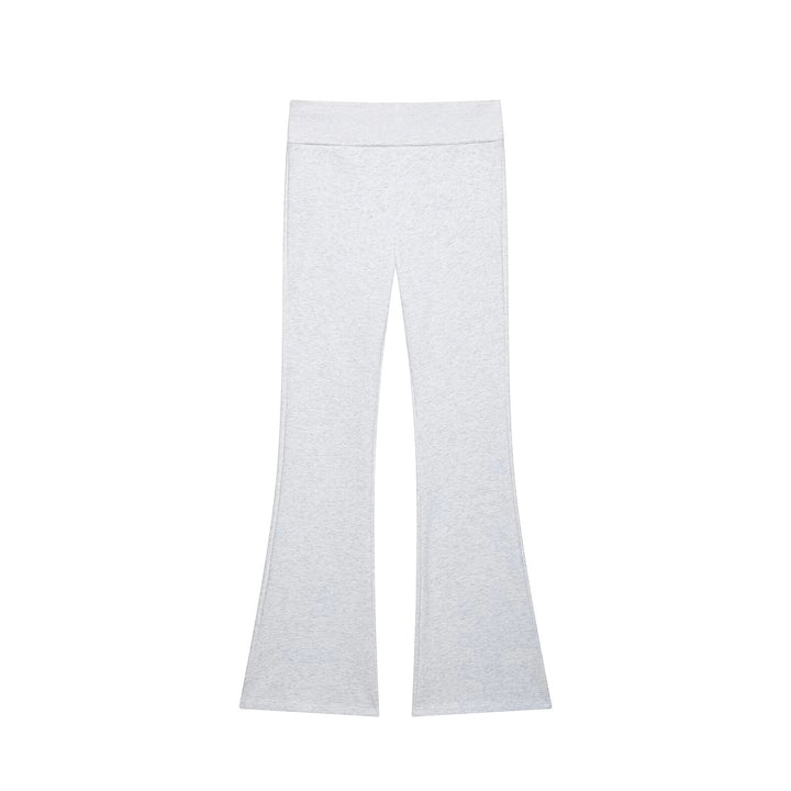 Damen Hochtaillierte Stretch-Flared-Hose mit weitem Schlag und elastischem Bund Echo Archiv