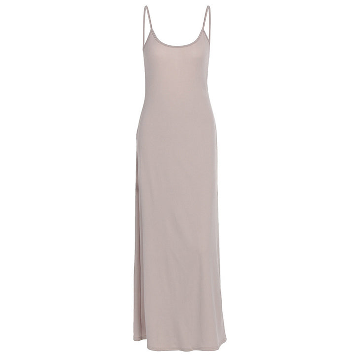 Damen Elegantes Maxikleid mit schlichten Trägern und fließendem Schnitt Echo Archiv