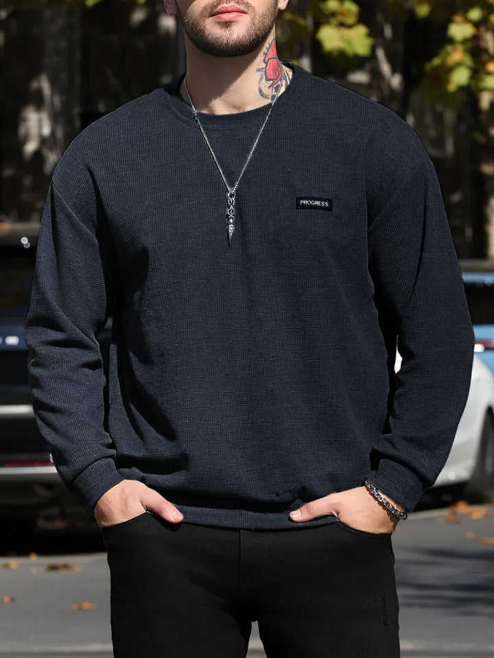 Herren lässiges Sweatshirt mit strukturierter Oberfläche und modernem Design Echoarchiv