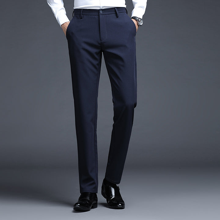 Herren Formelle Slim-Fit Anzughose mit Stretchbund und Bügelfalte Echo Archiv