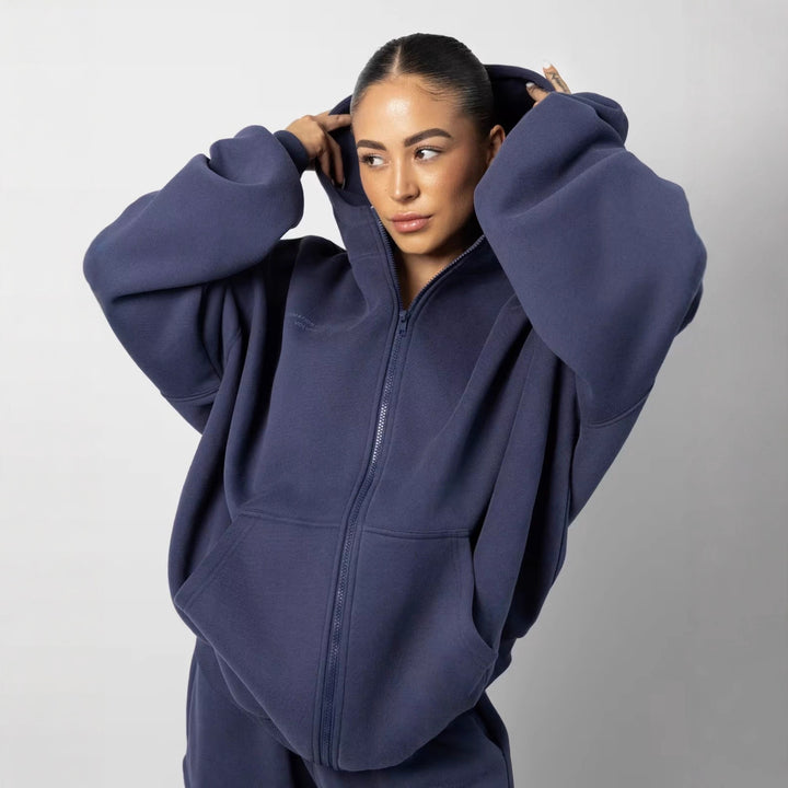 Damen Lässiges Kapuzenpullover und Jogginghose Set Echo Archiv
