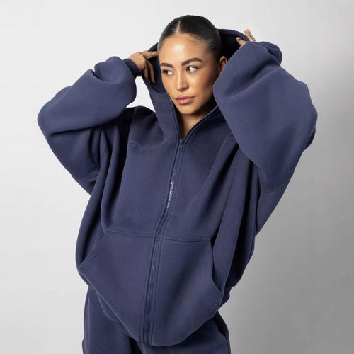 Damen Lässiges Kapuzenpullover und Jogginghose Set Echo Archiv