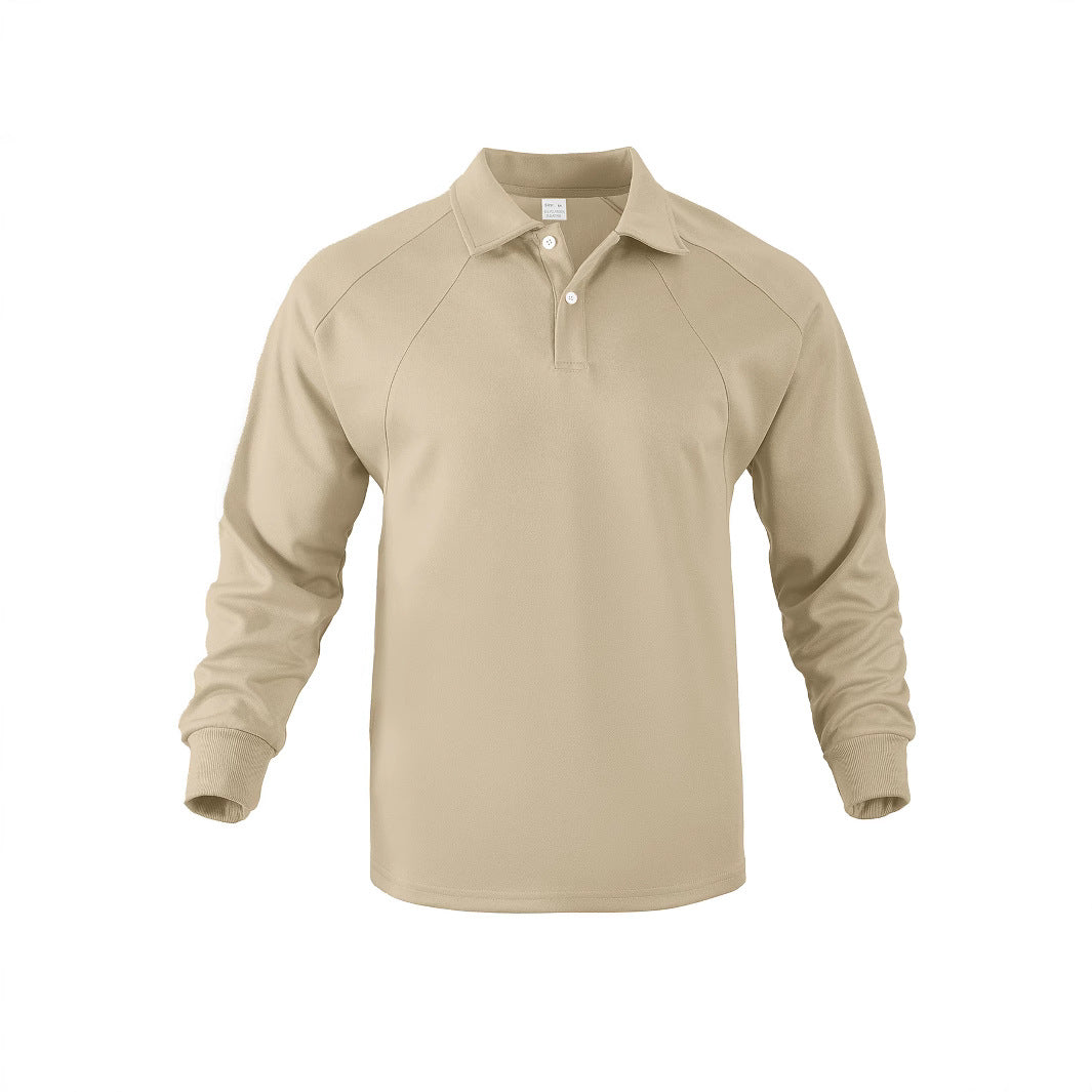 Herren Poloshirt mit langem Arm aus atmungsaktivem Material Echoarchiv