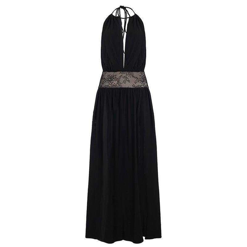 Damen Sommerliches Maxikleid mit Spitzenakzenten Echo Archiv
