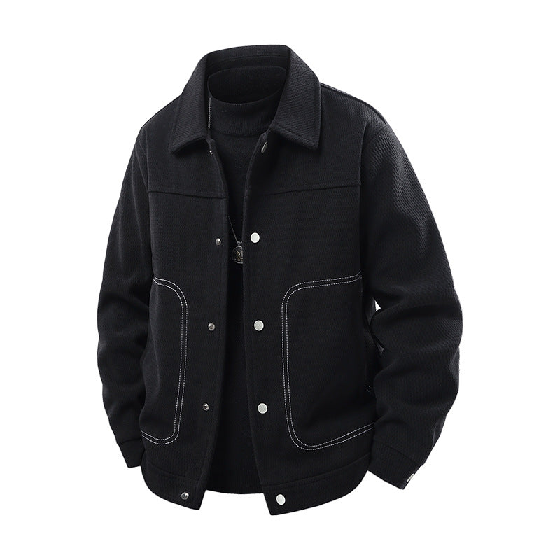 Herren Freizeitjacke mit großzügigen Taschen und eleganter Textur Echo Archiv