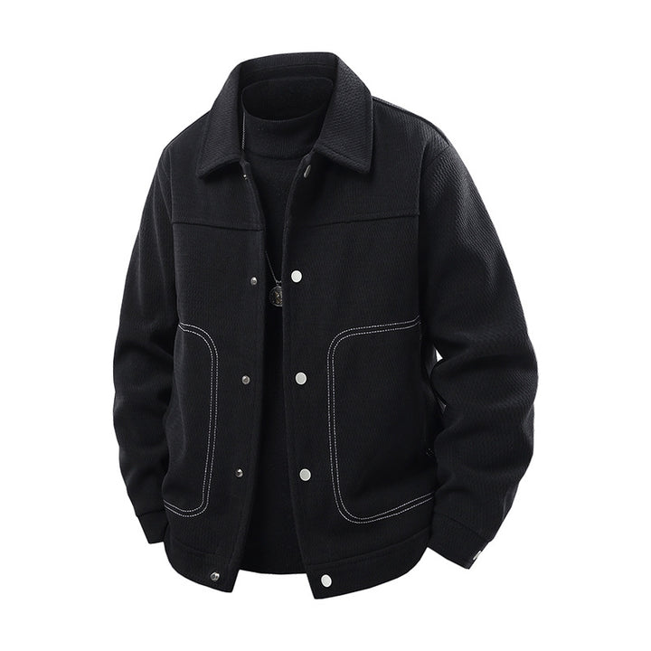 Herren Freizeitjacke mit großzügigen Taschen und eleganter Textur Echo Archiv