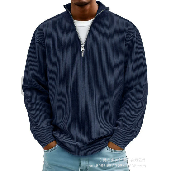 Herren Modischer Sweatpullover mit Reißverschluss Echoarchiv