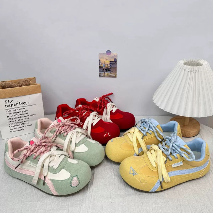 Damen Sportliche Sneakers mit innovativer Schnürung und farbenfrohem Design Echo Archiv