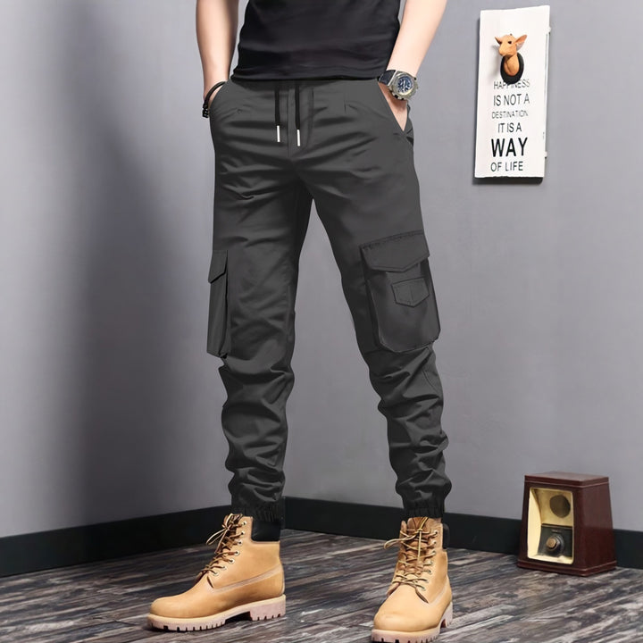 Herren Cargo-Jogginghose mit seitlichen Taschen und elastischem Bund Echoarchiv
