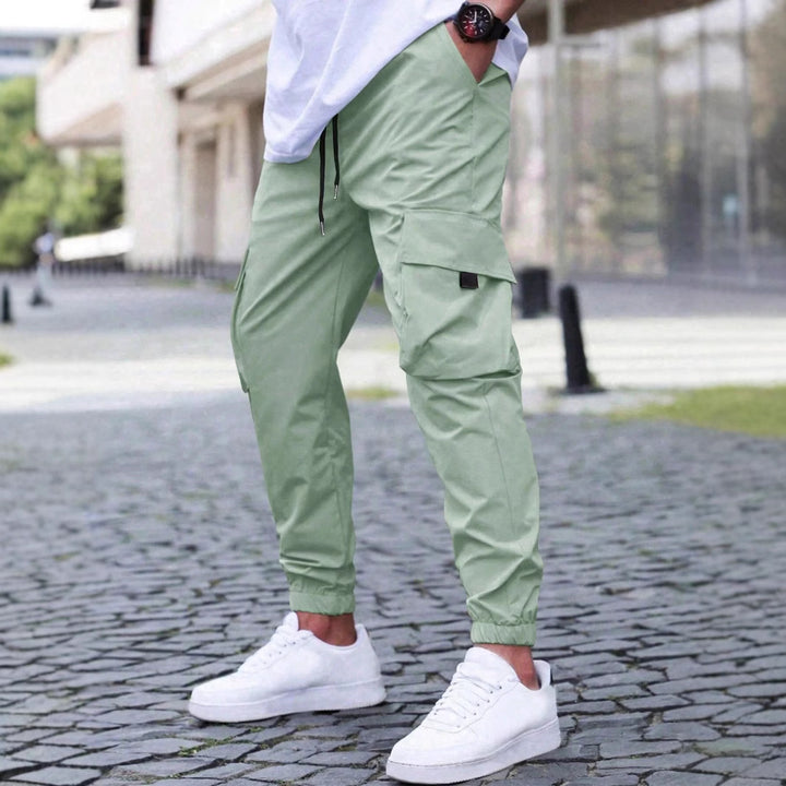 Herren praktische Cargo-Jogginghose mit elastischem Bund und mehreren Seitentaschen Echoarchiv