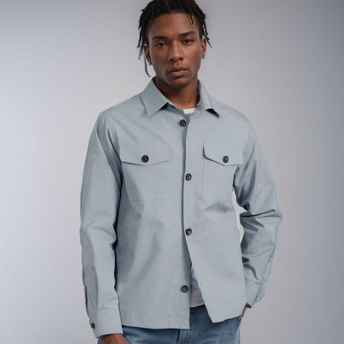 Herren lässige Utility-Jacke mit praktischen Klappentaschen und modernem Schnitt Echoarchiv