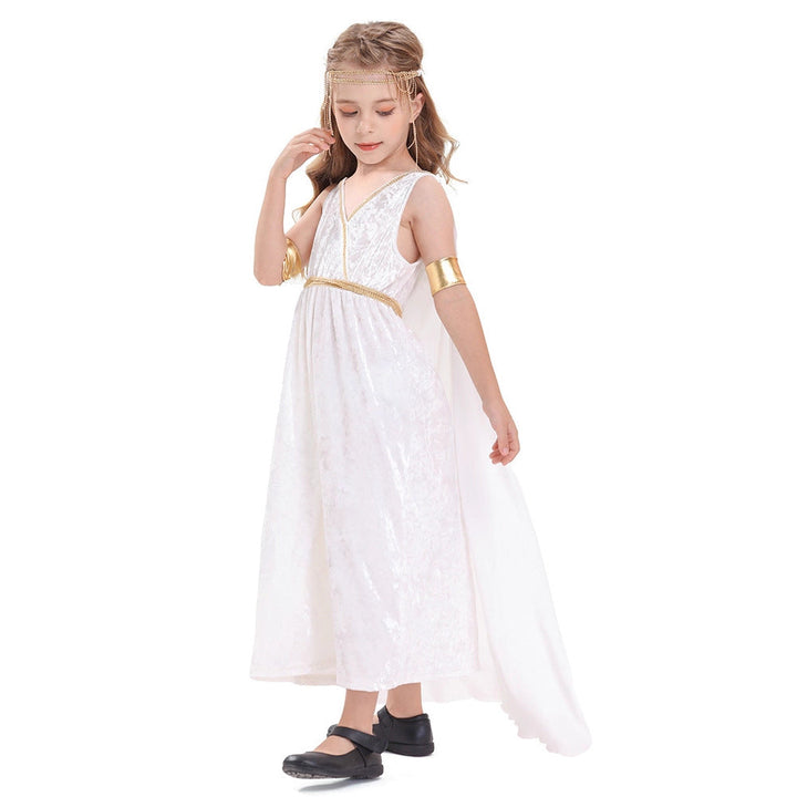 Damen mythologisches Kostümkleid mit fließendem Umhang Echo Archiv