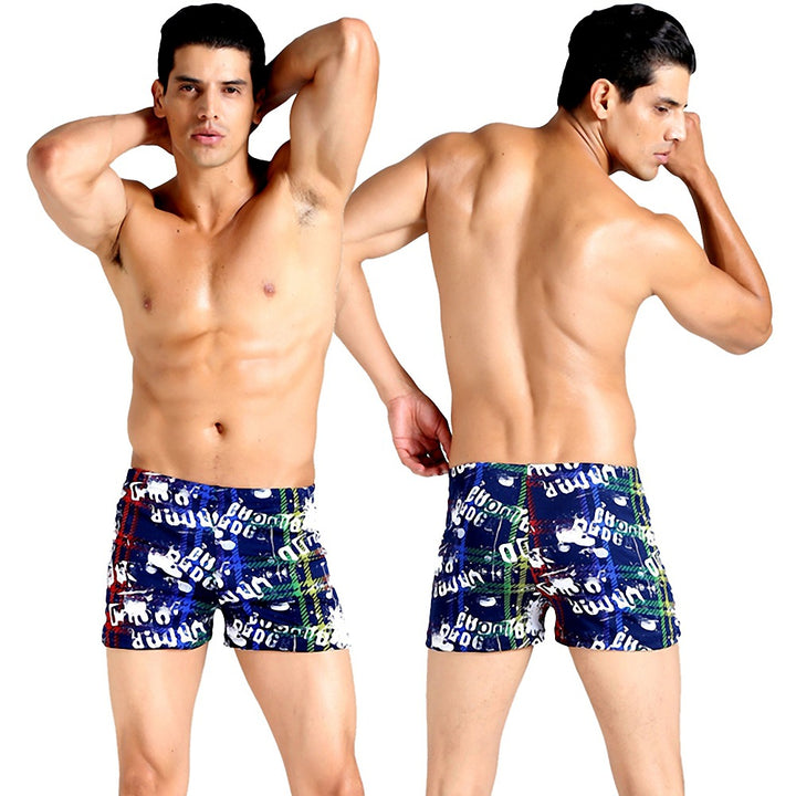 Herren Schwimmshorts mit buntem Mosaikdesign Echo Archiv