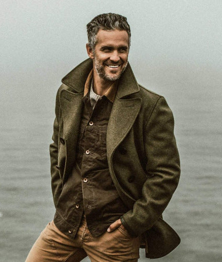 Herren elegante Wolljacke Echoarchiv