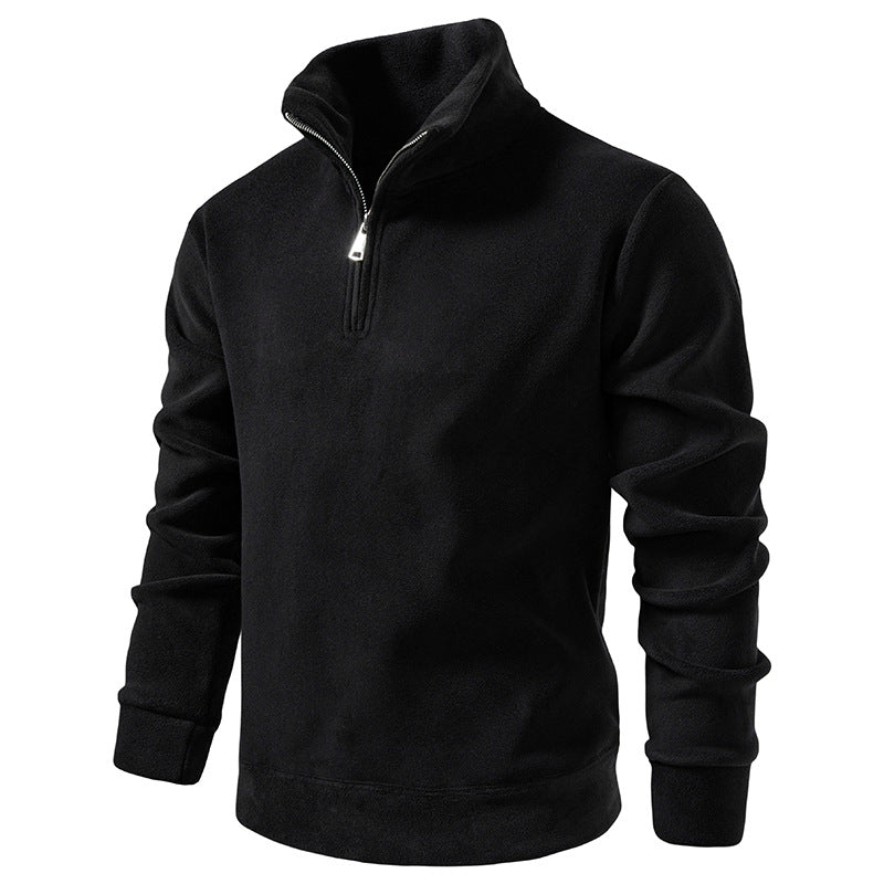 Herren Fleece-Halbzip-Pullover mit Stehkragen und weichem Mikrofleece Echo Archiv