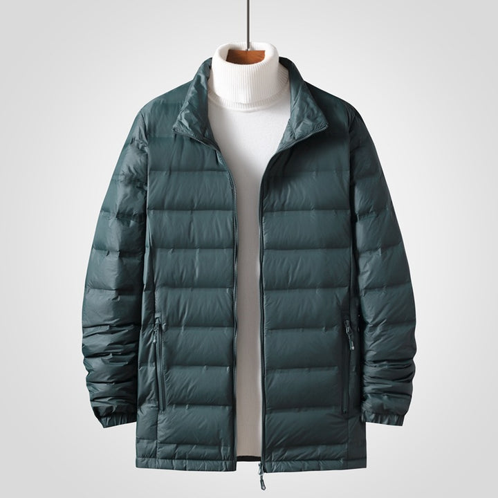 Herren Leichte gesteppte Thermojacke mit Stehkragen und Zwei-Wege-Reißverschluss Echo Archiv
