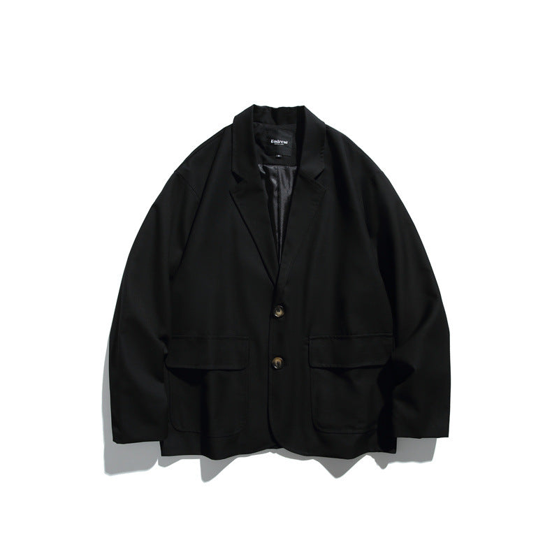 Herren Oversize Sakko aus fallendem Twill mit aufgesetzten Pattentaschen Echoarchiv