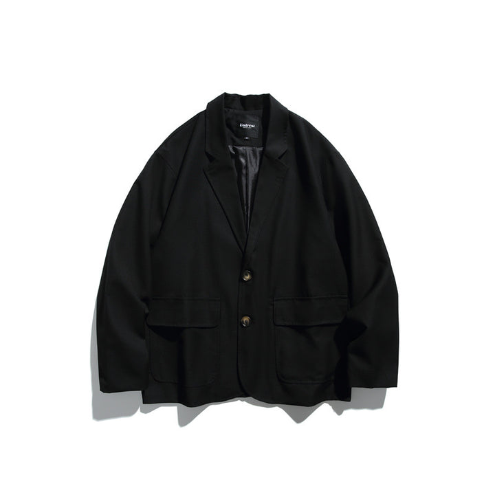 Herren Oversize Sakko aus fallendem Twill mit aufgesetzten Pattentaschen Echoarchiv