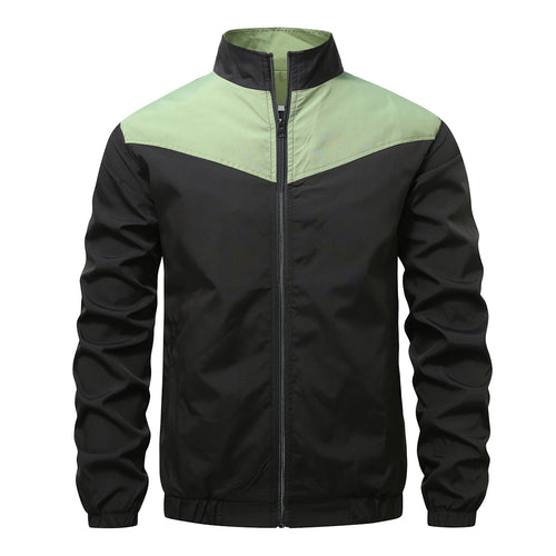 Herren Sportliche Windjacke mit modernem Farbblockdesign Echoarchiv