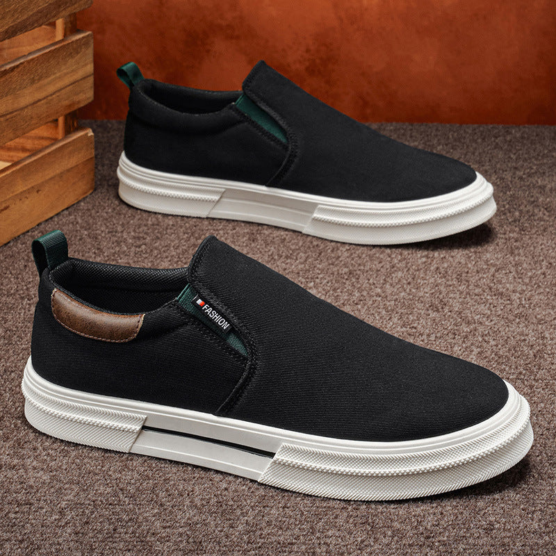 Damen Slip-On Sneakers mit elastischen Einsätzen und rutschfester Gummisohle Echo Archiv