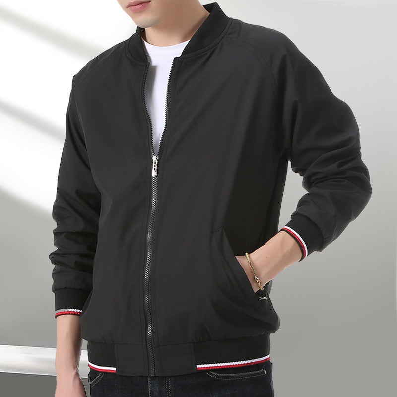 Herren leichte Trainingsjacke mit Stehkragen Echo Archiv