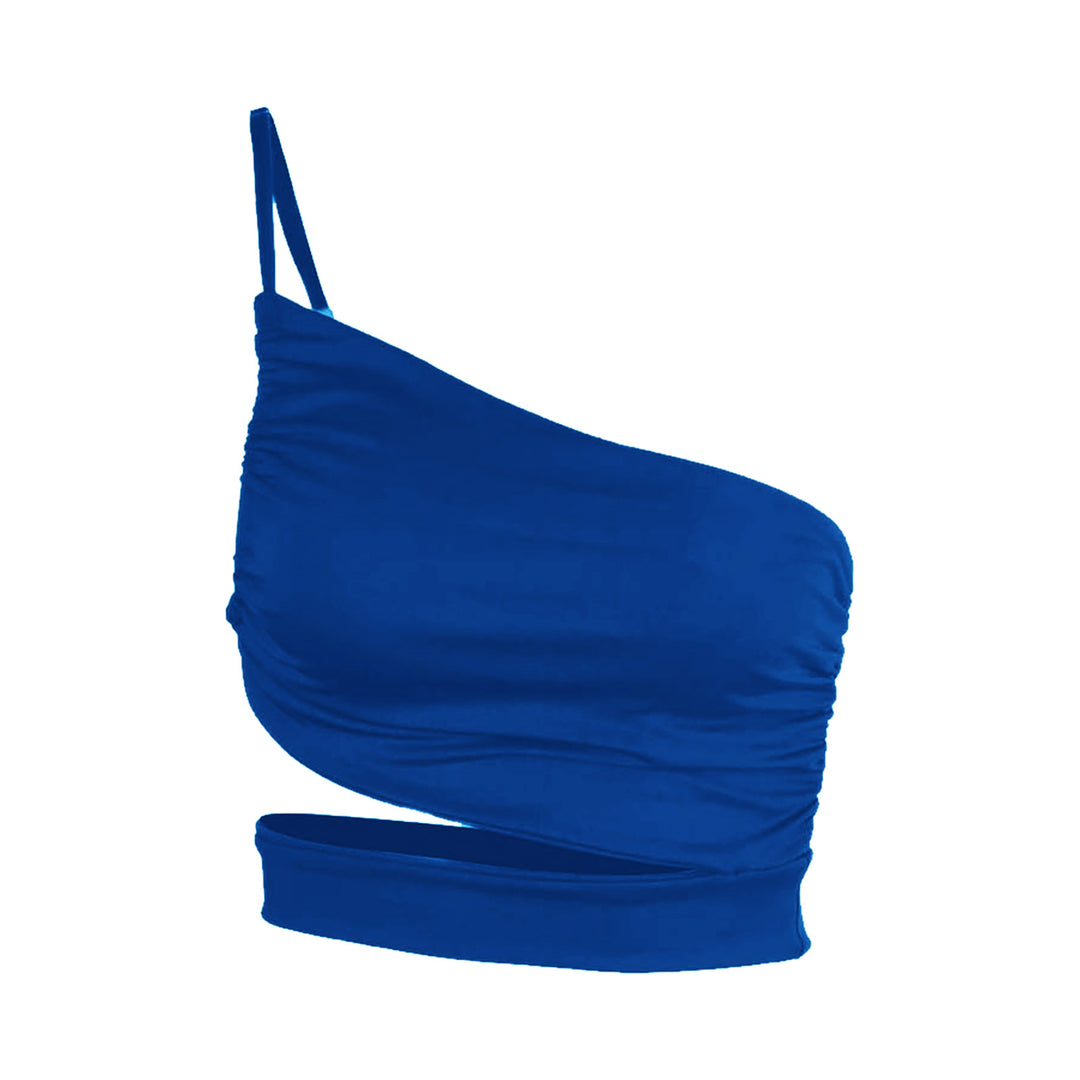 Damen asymmetrisches Crop-Top mit elegantem Wickeldesign Echo Archiv