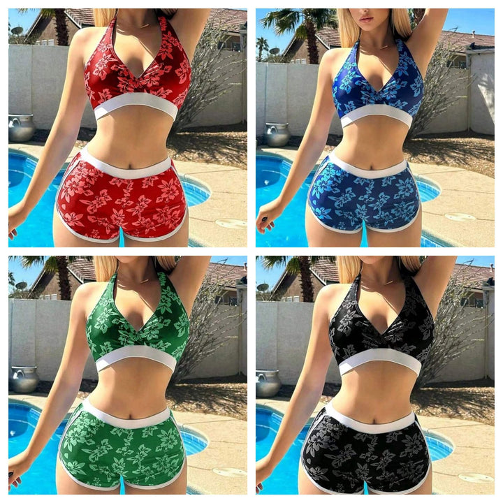 Damen sportliches Bikinioberteil und Shorts-Set Echo Archiv