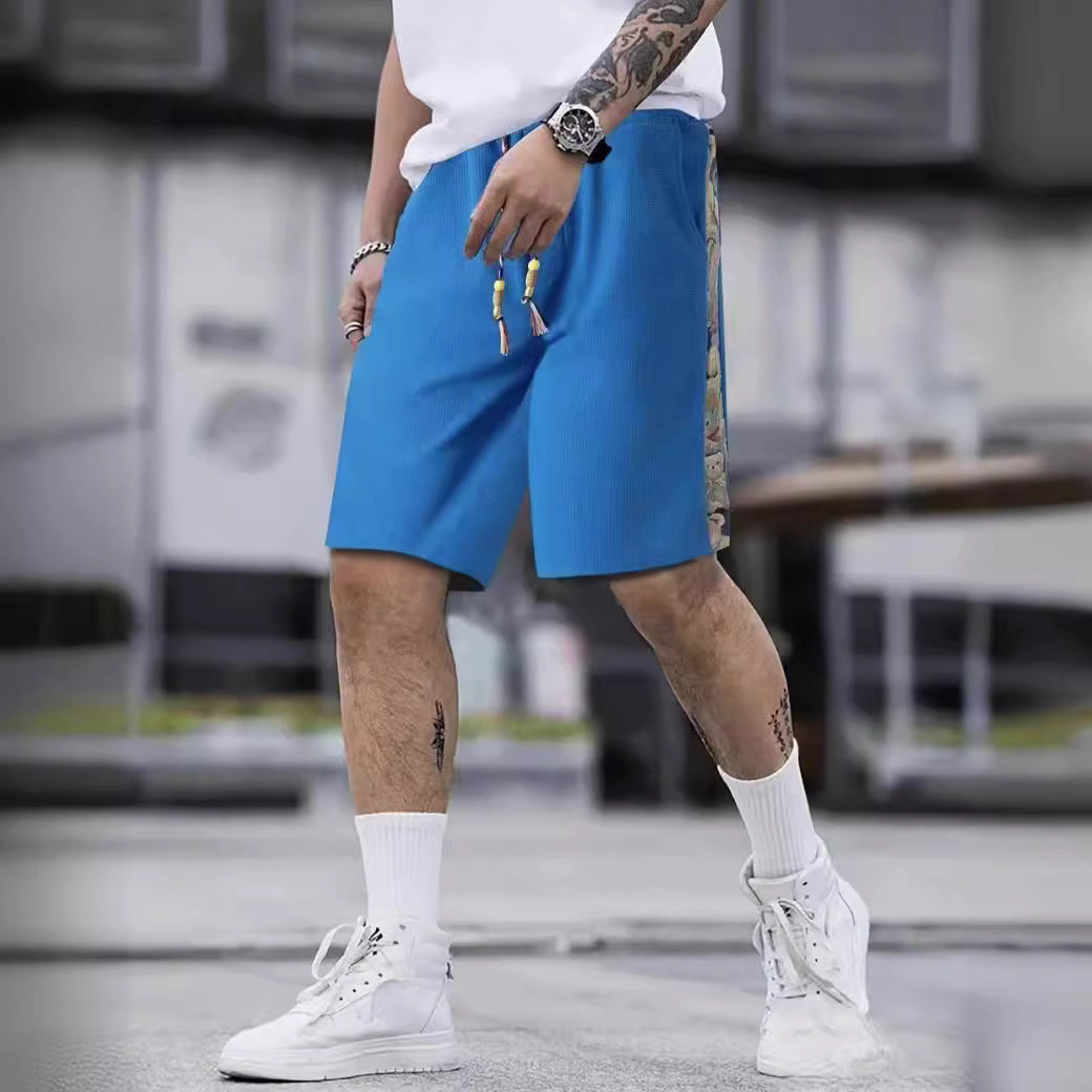 Herren modische Shorts mit seitlichen Taschen und farbigen Akzenten Echoarchiv