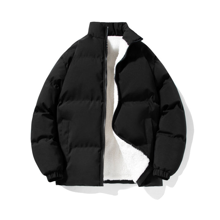 Herren Thermo‑Steppjacke mit Sherpa‑Fleece‑Innenfutter, Stehkragen und verdecktem Reißverschluss Echo Archiv