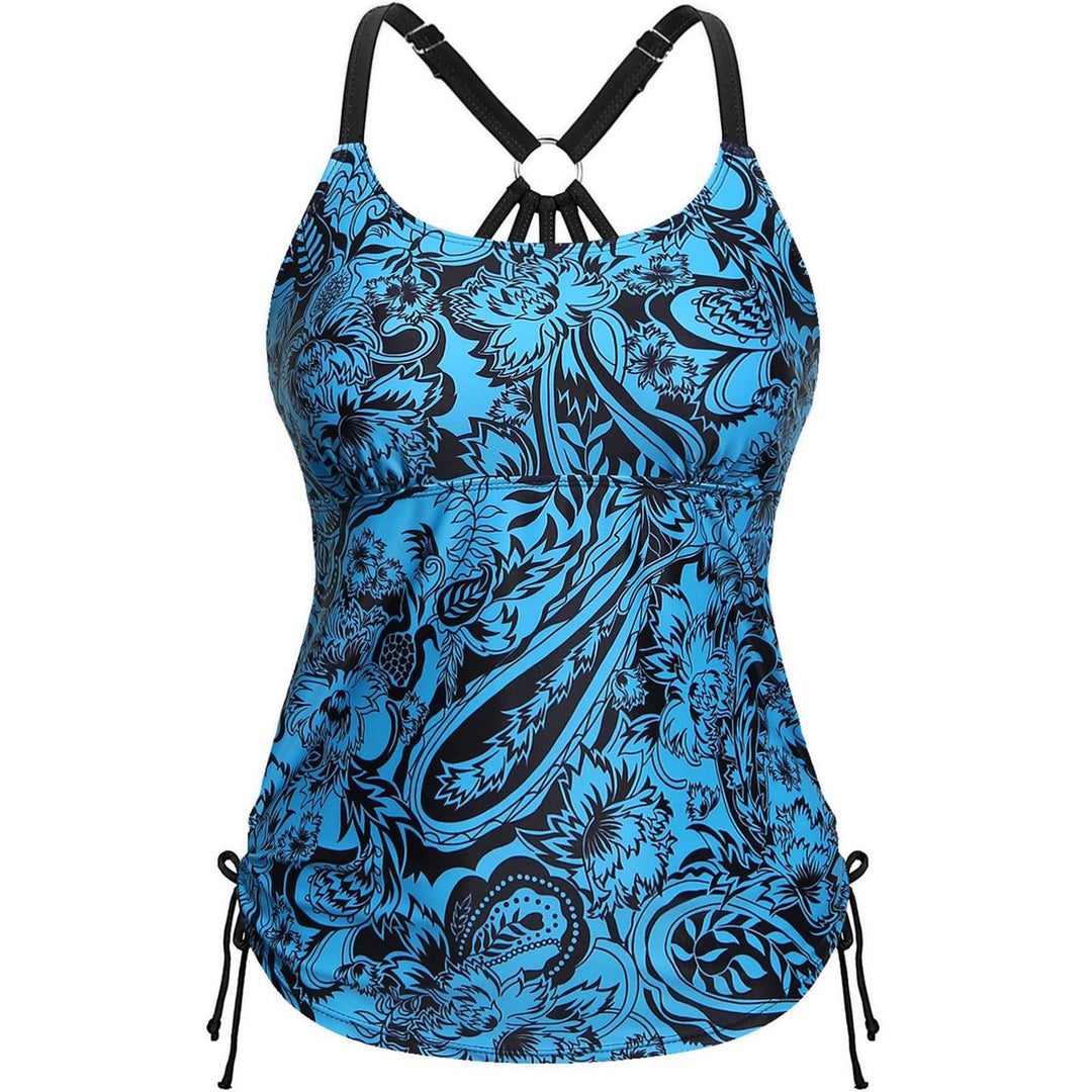 Damen Tankini mit floraler Musterung und verstellbaren Trägern Echo Archiv
