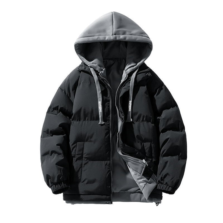 Herren Sportliche Outdoor-Daunenjacke mit verstellbarer Kapuze Echoarchiv