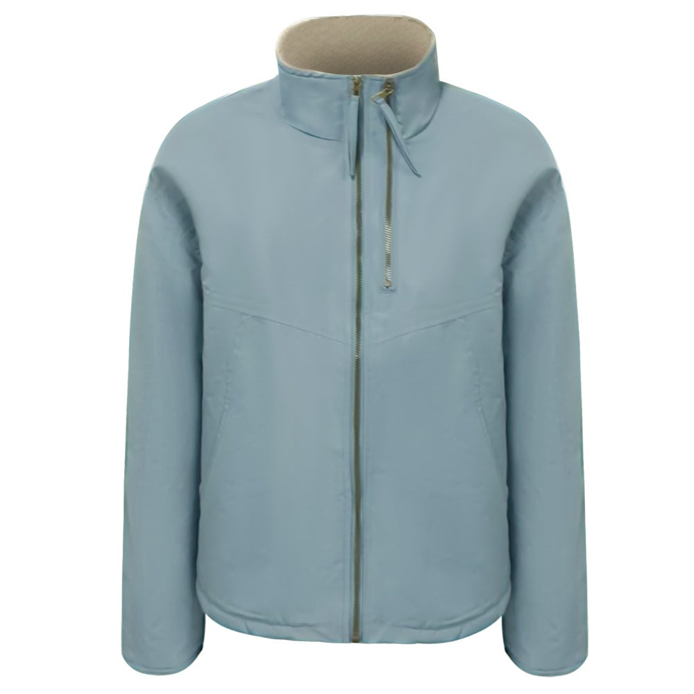 Damen Leichte gefütterte Übergangsjacke mit Stehkragen und Teddyfutter Echoarchiv