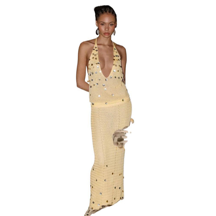 Damen Stricktop mit funkelneden Details Echo Archiv