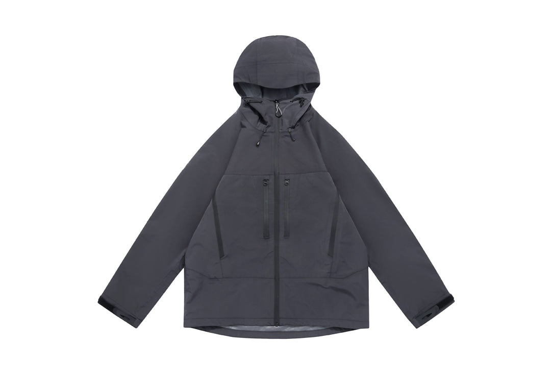 Unisex Technische Kapuzen-Outdoorjacke mit getapten Reißverschlüssen Echoarchiv