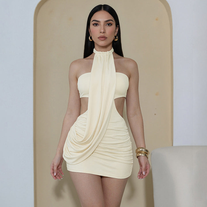 Damen Glamouröses Cut-Out Abendkleid mit Drapierung Echo Archiv