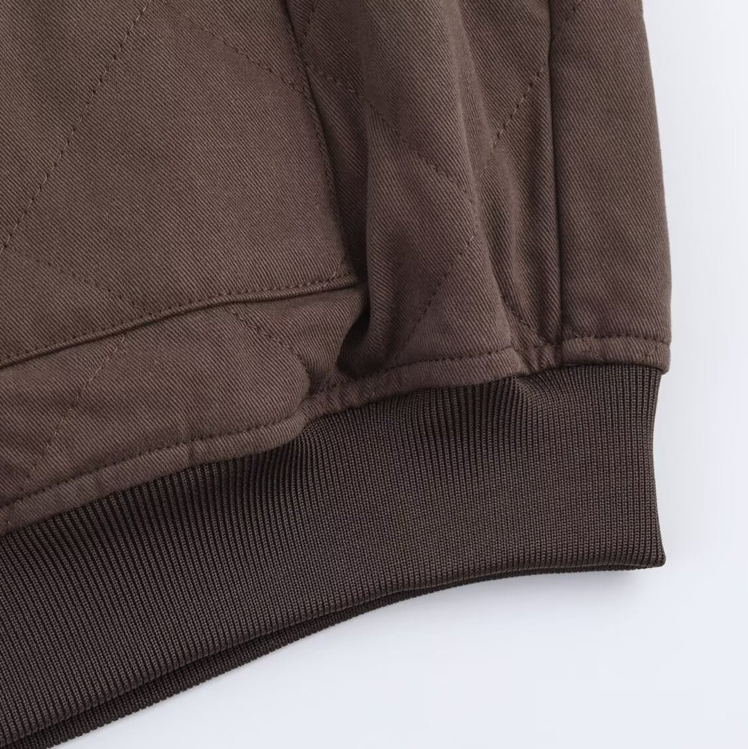 Damen Oversized Steppblouson mit Raglanärmeln und aufgesetzten Taschen Echoarchiv