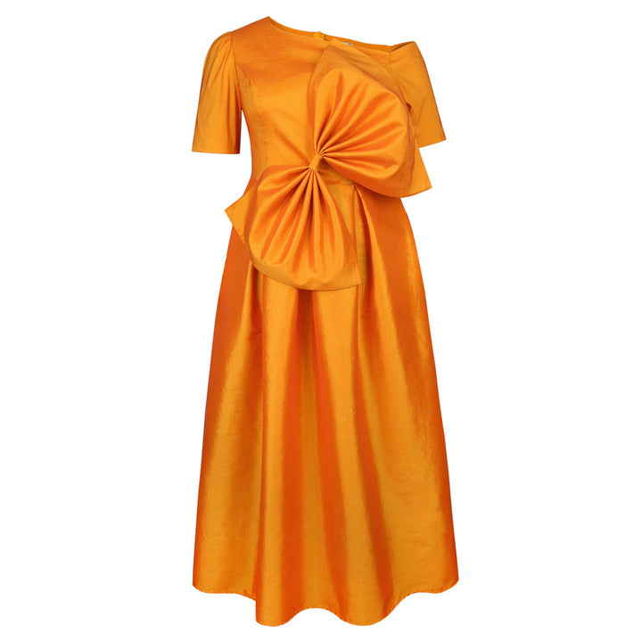 Damen Festliches Abendkleid mit asymmetrischem Ausschnitt und voluminösem Drapierungselement Echo Archiv