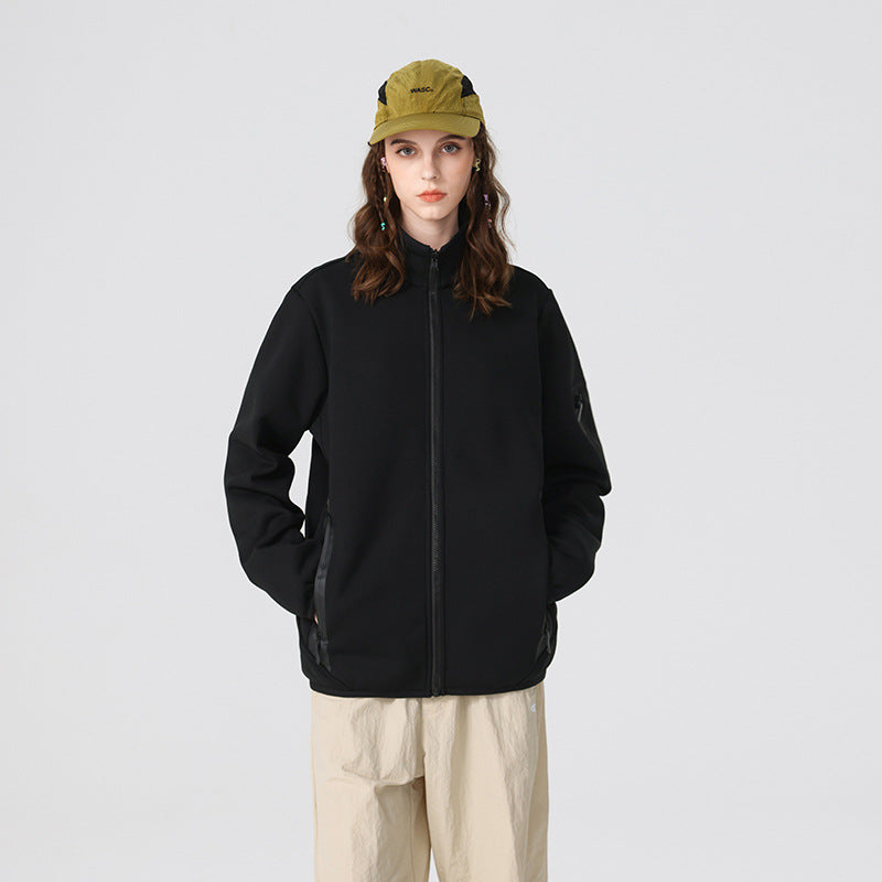 Herren Leichte Softshell-Fleecejacke mit Stehkragen, durchgehendem Reißverschluss und Ärmeltasche Echo Archiv
