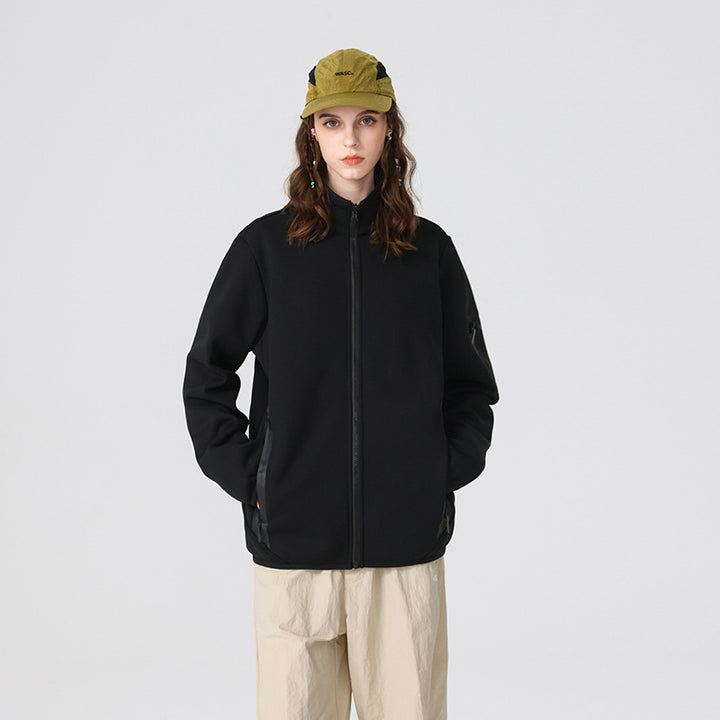 Herren Leichte Softshell-Fleecejacke mit Stehkragen, durchgehendem Reißverschluss und Ärmeltasche Echo Archiv