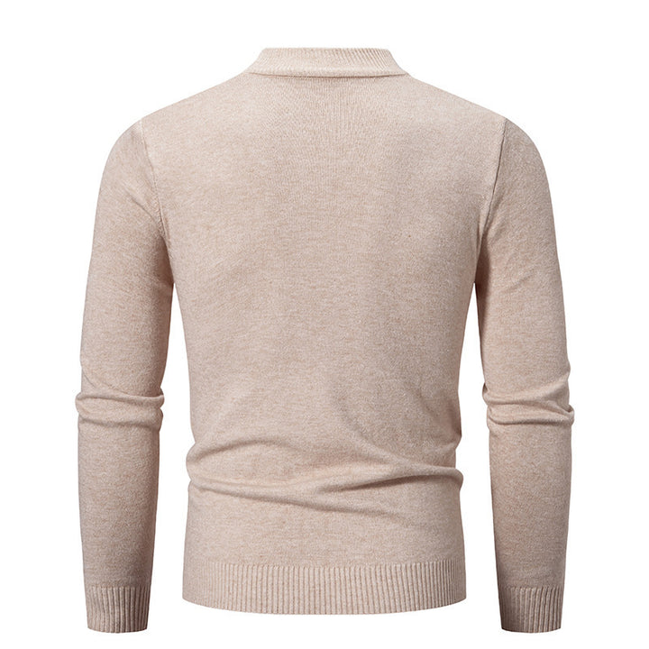 Herren modischer Rollkragenpullover aus feiner Strickqualität Echoarchiv