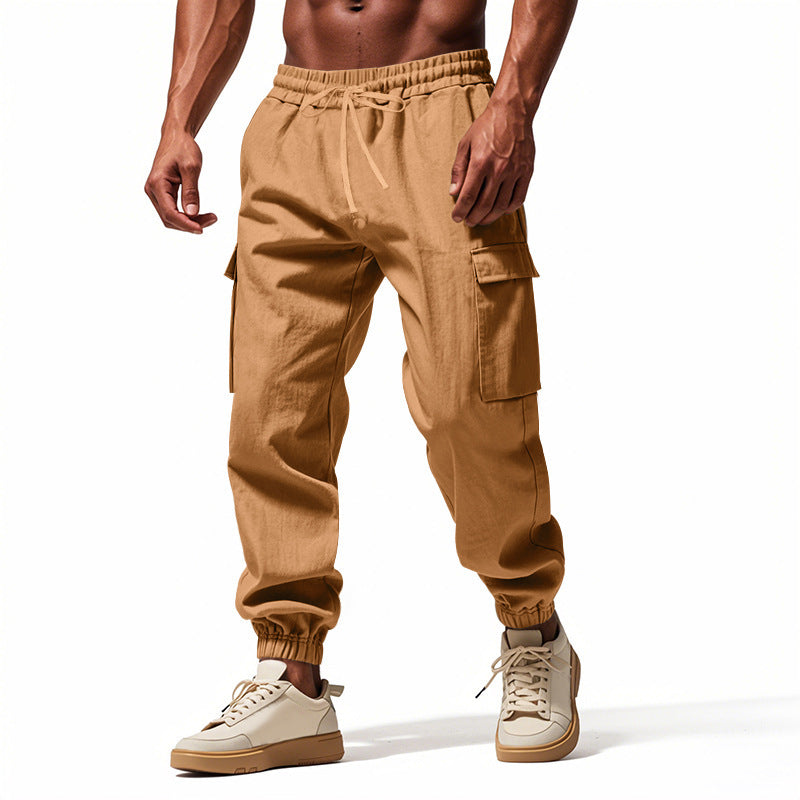 Herren Cargo-Jogginghose mit praktischen Seitentaschen und elastischem Bund Echoarchiv