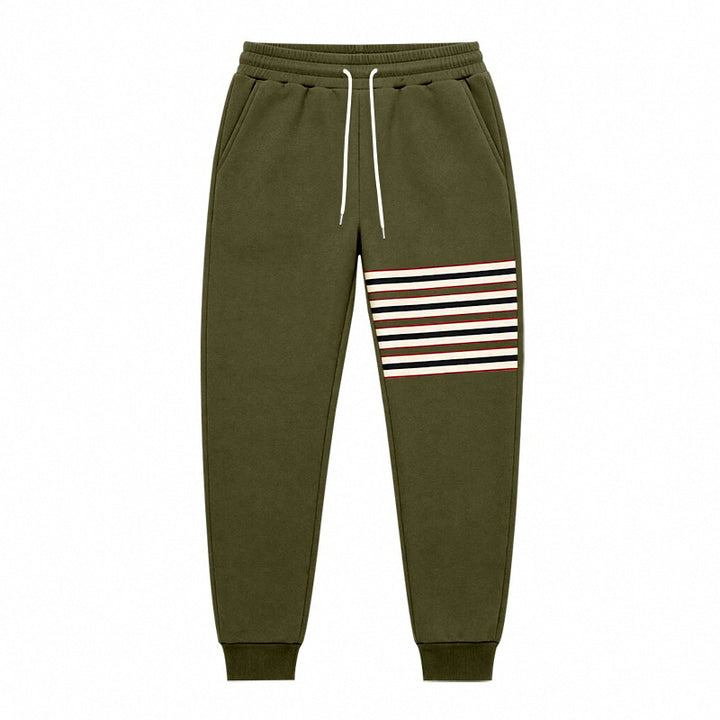 Herren Sportliche Jogginghose mit seitlichem Streifenpanel und Kordelzug Echoarchiv